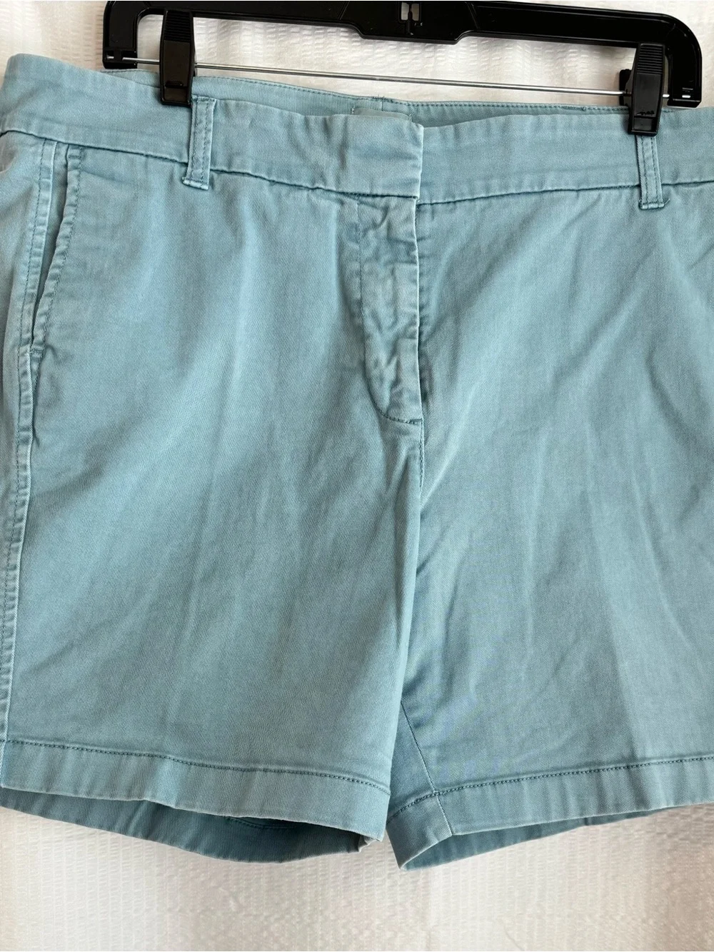 J. Crew Light Teal Cotton Bermuda Shorts